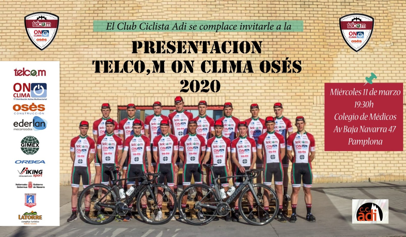 Cartel Presentación Telco,m On Clima Osés 2020
